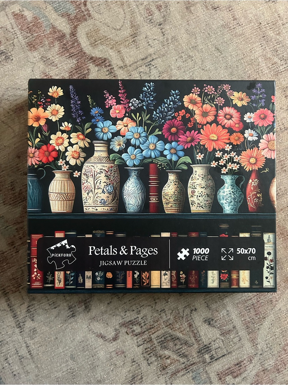 Petals & Pages Floral Jigsaw Puzzle - Multicolor